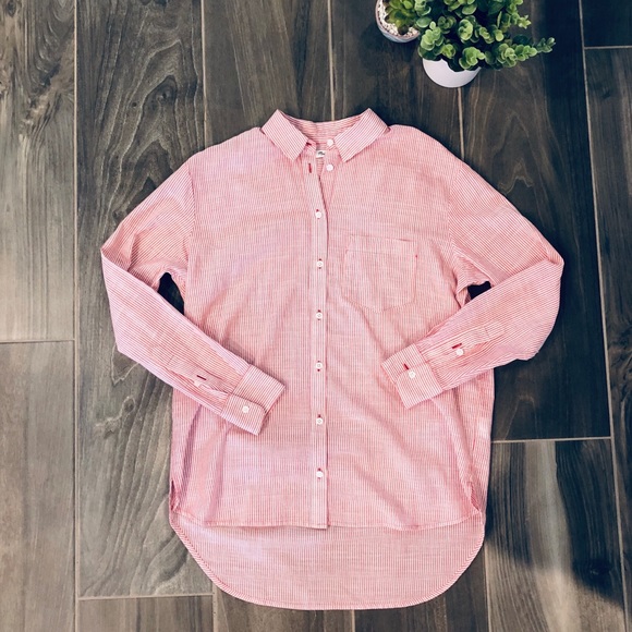 Madewell Striped Boyfriend Shirt - Picture 3 of 7